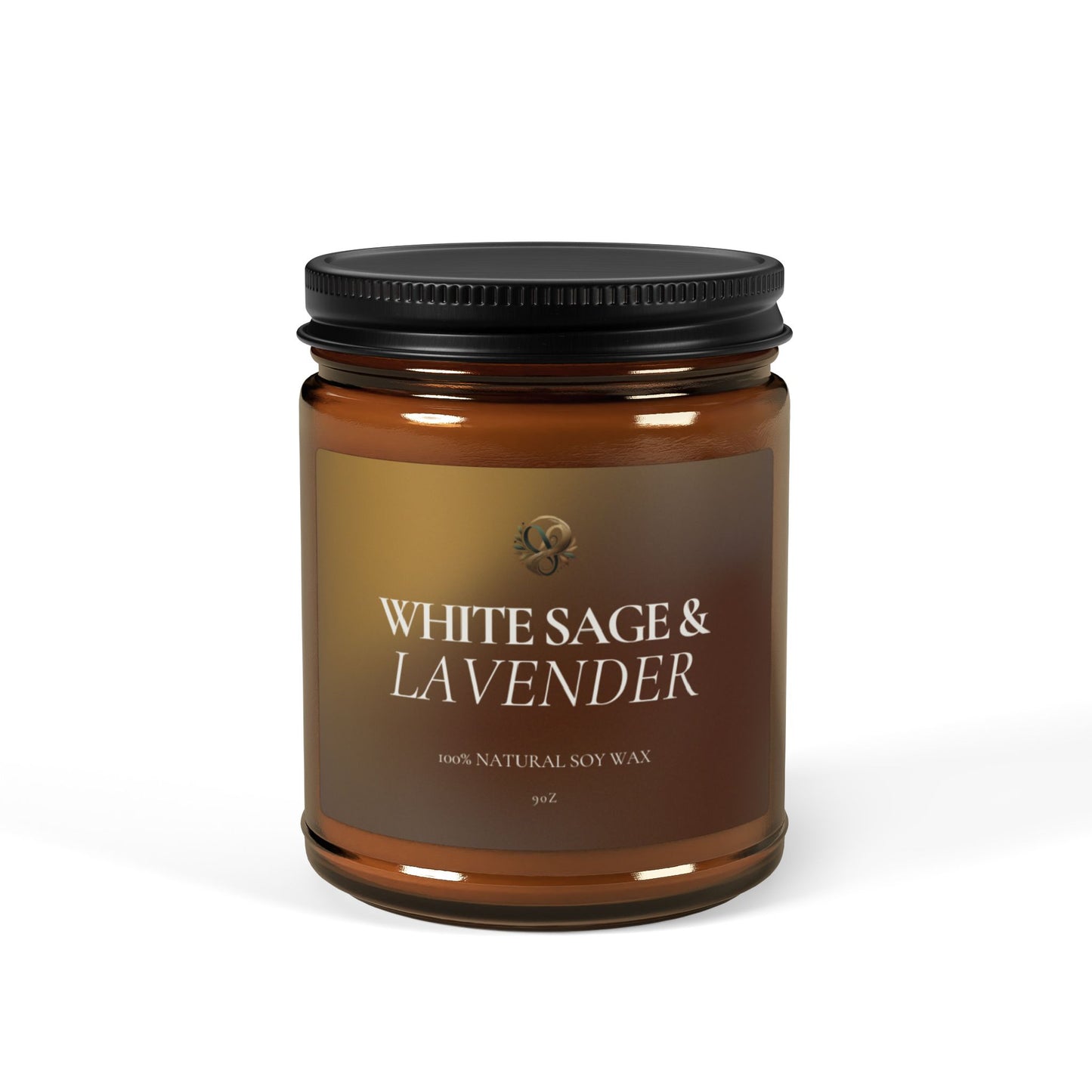 Scented Soy Candle (Multi-Size, Amber Jar)